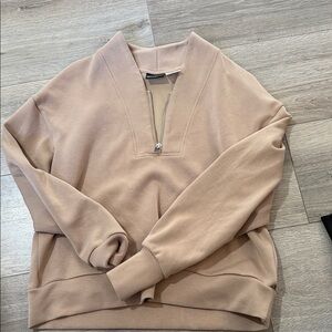 Half-Zip Sweater - Taupe